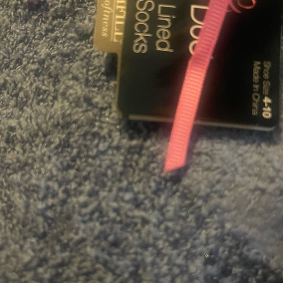 Cuddl Duds Sherpa Cozy Lined Socks Set of 2 Blue NWT - Picture 4 of 7